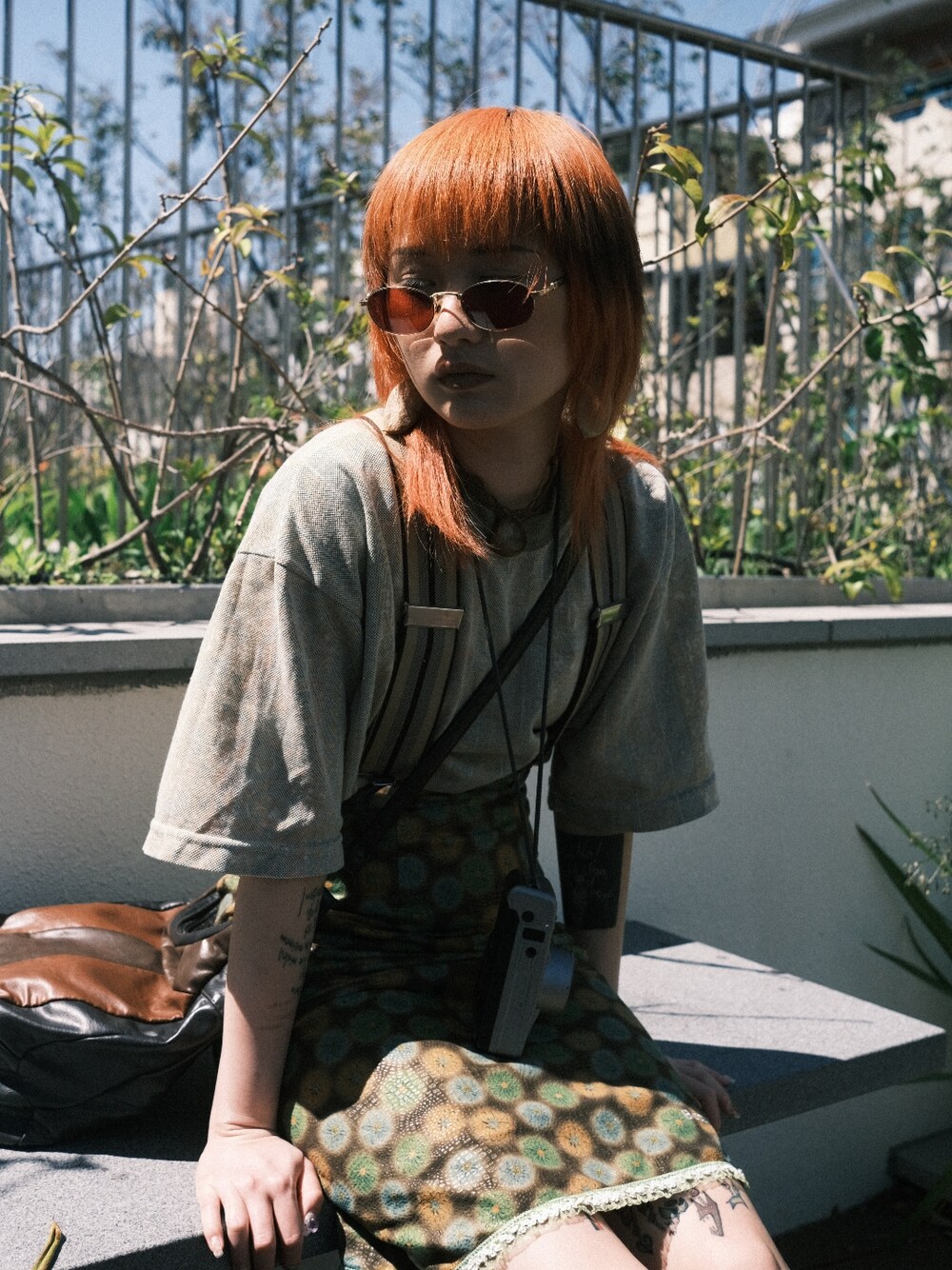 「Taiwan、台湾、vintage、古着、古着MIX、BETTY BOOP、ootd」｜「VINTAGEのアイテム（Tシャツ/カットソー、ブラウン系）」を使った、Antttttttttt_さん（レディース・158cm）の春コーディネートの1枚目の写真