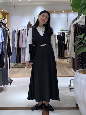 「Andemiu（アンデミュウ）のアイテム」を使った、いっちーさん（レディース・162cm）の秋コーディネート
