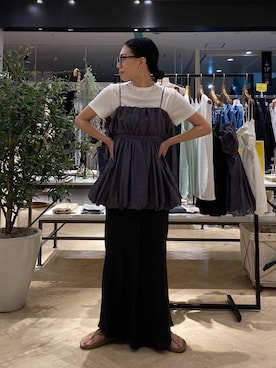 「e/rm」｜「アイテム（アクセサリー）」を使った、いっちーさん（レディース・162cm）の夏コーディネート
