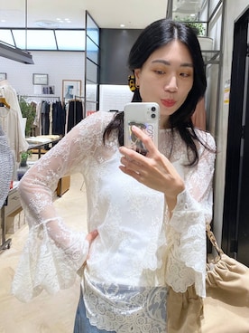 「アイテム（バレッタ/ヘアクリップ）」を使った、いっちーさん（レディース・162cm）の夏コーディネート
