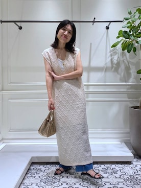 「アイテム（ワンピース/ドレス）」を使った、いっちーさん（レディース・162cm・30代）の夏コーディネート