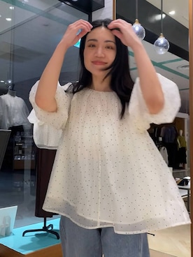 「A part by（アパートバイ）のApbコクーンデニムパンツ（デニムパンツ）」を使った、いっちーさん（レディース・162cm・40代）の夏コーディネート