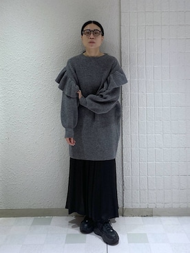 「アイテム（ワンピース）」を使った、いっちーさん（レディース・162cm・40代）の冬コーディネート