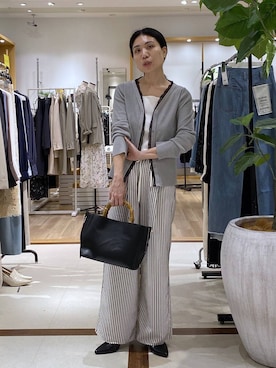 「Andemiu（アンデミュウ）のアイテム（バッグ）」を使った、いっちーさん（レディース・162cm）の春コーディネート