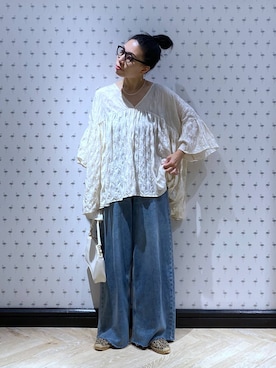 「e/rm」｜「アイテム（アクセサリー）」を使った、いっちーさん（レディース・162cm）の夏コーディネート