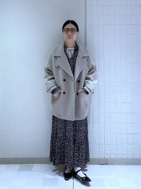 「アイテム（ピーコート）」を使った、いっちーさん（レディース・162cm・40代）の秋コーディネート