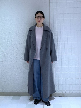 「アイテム（ステンカラーコート）」を使った、いっちーさん（レディース・162cm・40代）の秋コーディネート