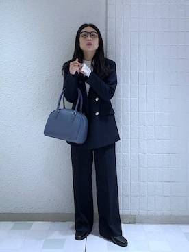 「アイテム（テーラードジャケット）」を使った、いっちーさん（レディース・162cm・40代）の秋コーディネート