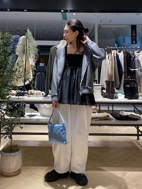 「e/rm（イーアールエム）のアイテム（バッグ）」を使った、いっちーさん（レディース・162cm）の秋コーディネート