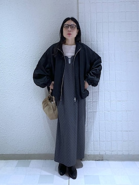 「アイテム（ブルゾン）」を使った、いっちーさん（レディース・162cm・40代）の秋コーディネート