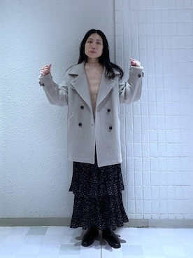 「アイテム（ピーコート）」を使った、いっちーさん（レディース・162cm・40代）の秋コーディネート