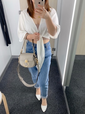 「Chloe（クロエ）のアイテム（バッグ）」を使った、Lucaさん（レディース・155cm）の秋コーディネート