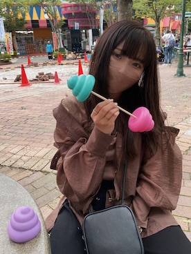 「Honeys（ハニーズ）のアイテム（タンクトップ）」を使った、すず◡̈⋆さん（レディース・158cm）の夏コーディネート