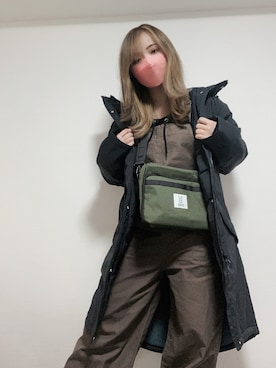 「キャンプ」｜「アイテム（その他アウター）」を使った、すず◡̈⋆さん（レディース・158cm）の冬コーディネート