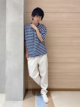 「WEGO（ウィゴー）のアイテム（スリッポン）」を使った、西村智也さん（メンズ・178cm）の夏コーディネート