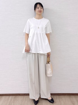 「HusHusH（ハッシュアッシュ）のアイテム」を使った、sachikoさん（レディース・174cm）の春コーディネート