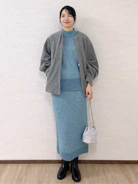 「アイテム（ノーカラーコート）」を使った、sachikoさん（レディース・174cm・30代）の秋コーディネート