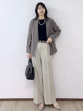 「COUP DE CHANCE（クードシャンス）のアイテム」を使った、sachikoさん（レディース・174cm）の春コーディネート