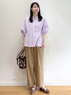 「INDIVI（インディヴィ）のアイテム」を使った、sachikoさん（レディース・174cm）の春コーディネート