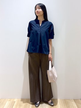 「オフィスカジュアル」｜「アイテム（パンツ）」を使った、sachikoさん（レディース・174cm）の夏コーディネート