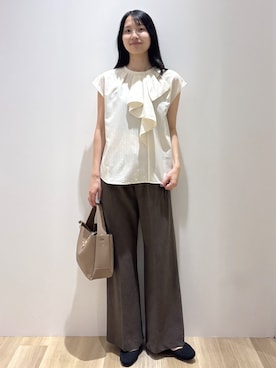 「OPAQUE.CLIP（オペークドットクリップ）のアイテム」を使った、sachikoさん（レディース・174cm）の夏コーディネート
