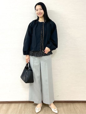 「アイテム（ノーカラーコート）」を使った、sachikoさん（レディース・174cm・30代）の春コーディネート