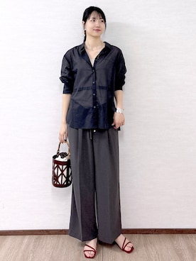 「OPAQUE.CLIP（オペークドットクリップ）のアイテム」を使った、sachikoさん（レディース・174cm）の春コーディネート