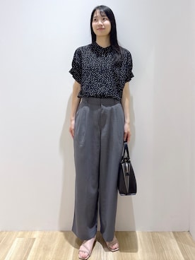 「OPAQUE.CLIP（オペークドットクリップ）のアイテム」を使った、sachikoさん（レディース・174cm）の夏コーディネート