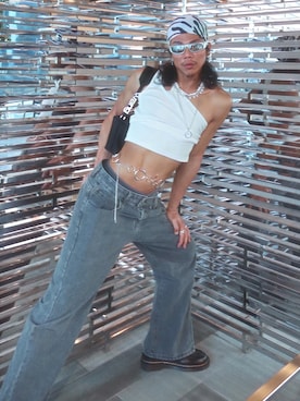 「alexanderwang（アレキサンダーワン）のアイテム（バッグ）」を使った、Sampaquita さん（メンズ・179cm）の秋コーディネート