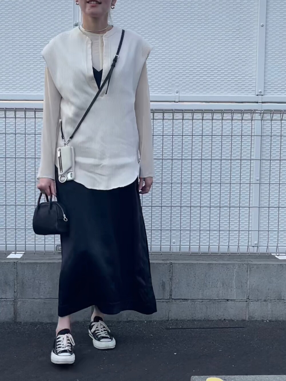 CLANE - clane HEAVY RIB N/S TOPS　ヘビーリブ　ノースリーブトップ CLANE - ノースリーブトップス - HEAVY RIB N/S TOPS - IVORY