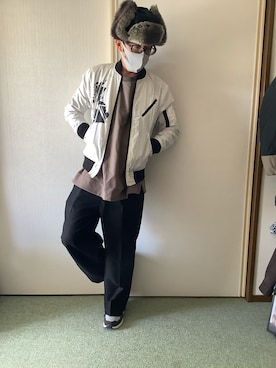 「TORNADO MART（トルネードマート）のアイテム（帽子）」を使った、golden.Kさん（メンズ・166cm）の秋コーディネート