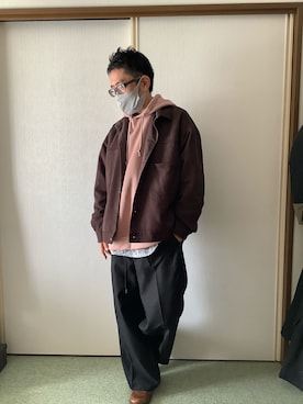 「RAGEBLUE（レイジブルー）のアイテム（パーカー）」を使った、golden.Kさん（メンズ・166cm）の秋コーディネート