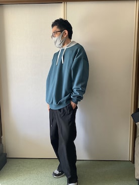 「RAGEBLUE（レイジブルー）のアイテム（パーカー）」を使った、golden.Kさん（メンズ・166cm）の春コーディネート