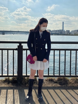 「STACCATO（スタッカート）のアイテム（バッグ）」を使った、Kylie.さん（レディース・164cm）の秋コーディネート