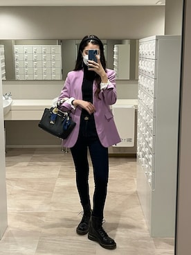 「& chouette（アンドシュエット）のアイテム（ハンドバッグ）」を使った、Kylie.さん（レディース・164cm）の秋コーディネート
