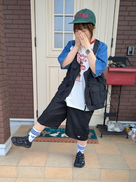 「BEAMS BOY（ビームスボーイ）のアイテム」を使った、ゆきだるま☆さん（レディース・148cm）の夏コーディネート