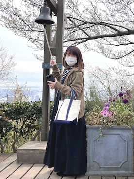 「マーガレット・ハウエル(MARGARET HOWELL)」｜「アイテム（ワンピース/ドレス）」を使った、ゆきだるま☆さん（レディース・148cm）の春コーディネート