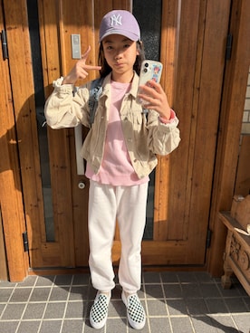 「ZARA KIDSのアイテム」を使った、miperoさん（キッズ・147cm）の春コーディネート