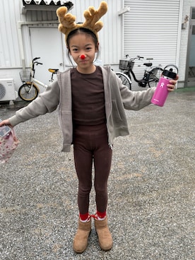 「アイテム（シューズ）」を使った、miperoさん（キッズ・140cm・10代）の冬コーディネート