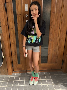 「ZARA KIDSのアイテム」を使った、miperoさん（キッズ・147cm）の春コーディネート