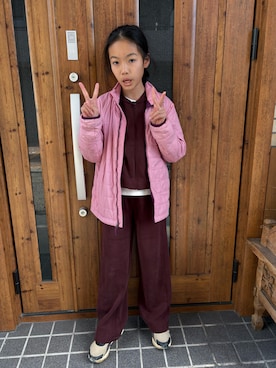 「アイテム（ジャケット/アウター）」を使った、miperoさん（キッズ・140cm・10代）の冬コーディネート