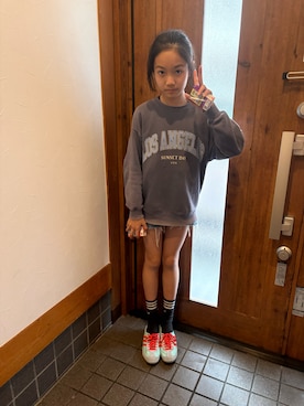 「ZARA KIDSのアイテム」を使った、miperoさん（キッズ・147cm）の春コーディネート