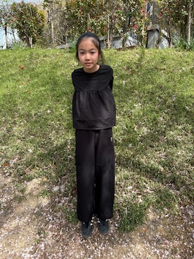 「ZARA KIDSのアイテム」を使った、miperoさん（キッズ・147cm）の春コーディネート