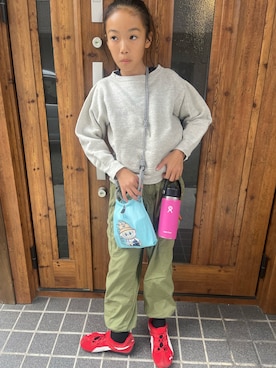 「アイテム（食器/キッチン）」を使った、miperoさん（キッズ・140cm）の秋コーディネート