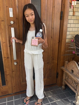 「ZARA KIDSのアイテム」を使った、miperoさん（キッズ・147cm）の夏コーディネート