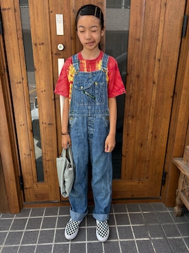 「アイテム（トップス）」を使った、miperoさん（キッズ・147cm）の春コーディネート