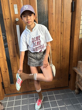 「ZARA KIDSのアイテム」を使った、miperoさん（キッズ・147cm）の夏コーディネート
