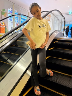 「ZARA KIDSのアイテム」を使った、miperoさん（キッズ・147cm）の夏コーディネート