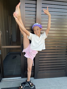 「koreaのアイテム（その他シューズ）」を使った、miperoさん（キッズ・140cm・10代）の夏コーディネート