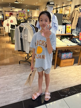 「ZARA KIDSのアイテム」を使った、miperoさん（キッズ・147cm）の夏コーディネート